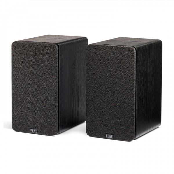 ELAC DCB41 ConneX Active Bookshelf Speakers (Pair), Black Grille View