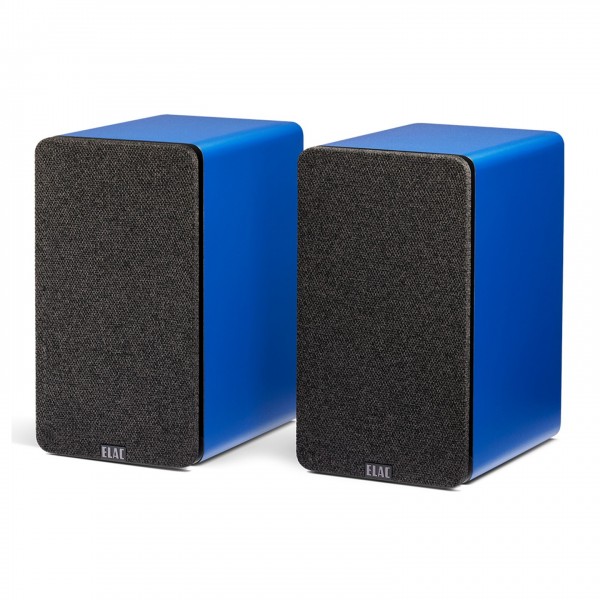 ELAC DCB41 ConneX Active Bookshelf Speakers (Pair), Blue Grille View