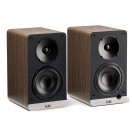 ELAC Debut ConneX DCB41 Active Bookshelf Speakers (Pair), Walnut