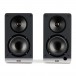 ELAC DCB41 ConneX Active Bookshelf Speakers (Pair), Walnut Front View 2