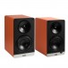 ELAC DCB41 ConneX Active Bookshelf Speakers (Pair), Orange Front View