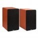 ELAC DCB41 ConneX Active Bookshelf Speakers (Pair), Orange Grille View