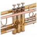 Bach TR501 Bb Trumpet, Lacquer keys