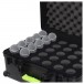Gator Moulded Case for Shure Mics - Angled Open Detail (Mics Not Included)