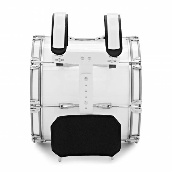 Olympic Marching 16" x 14" Drum Corps Bass Drum, White