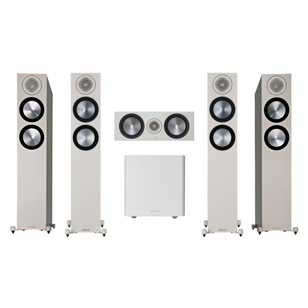 Monitor Audio Bronze 200 5.1 Speaker Package, Grey /w Radius 380