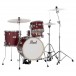 Pearl Midtown 4pc Compact Set incl. Hardware, Matte Red