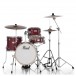 Pearl Midtown 4pc Compact Set incl. Hardware, Matte Red - Front
