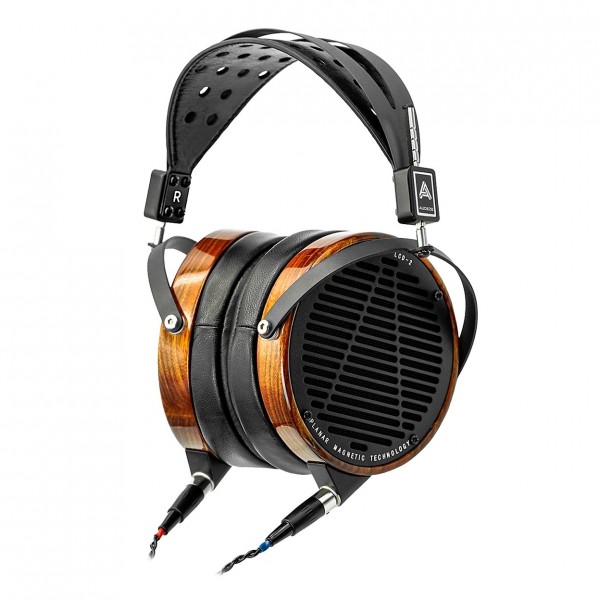 Audeze LCD-2 Rosewood/Leather Free Open-Back Headphones - Angled