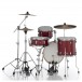 Pearl Midtown 4pc Compact Set incl. Hardware, Matte Red - Rear