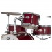 Pearl Midtown 4pc Compact Set incl. Hardware, Matte Red - Shell Detail