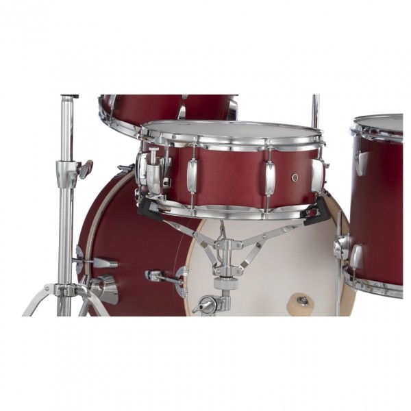 Pearl Midtown 4pc Compact Set incl. Hardware, Matte Red - Snare Drum 