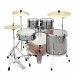 Pearl Export EXX 20'' Fusion Drum Kit, Smokey Chrome - Rear