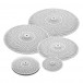 5pc Low Volume Cymbal Pack by Gear4music, Silver