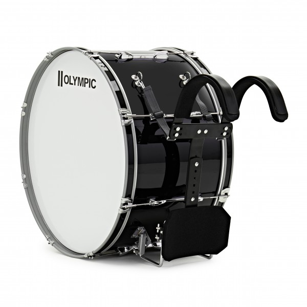 Olympic Marching 26" x 14" Drum Corps Bass Drum, Black
