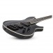 Schecter SLS Evil Twin-4 Bass, Satin Black laying Down