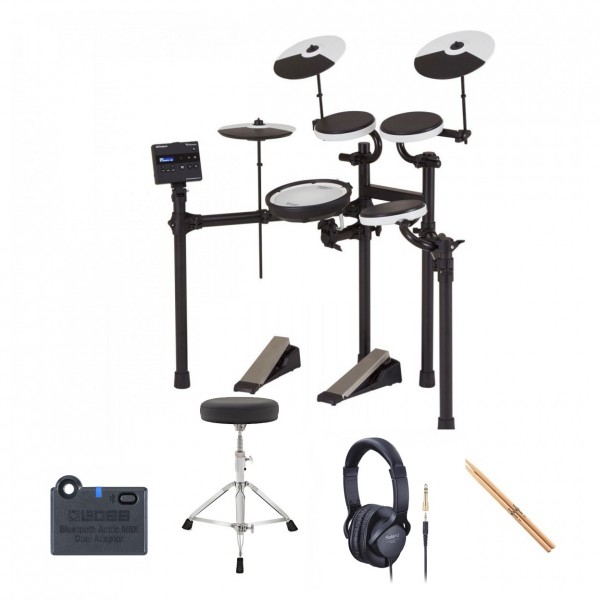 Roland TD-02KV V-Drums Electronic Drum Kit Premium Bundle