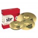 Pearl Export EXX 22'' Rock Drum Kit, Jet Black - Sabian cymbal set