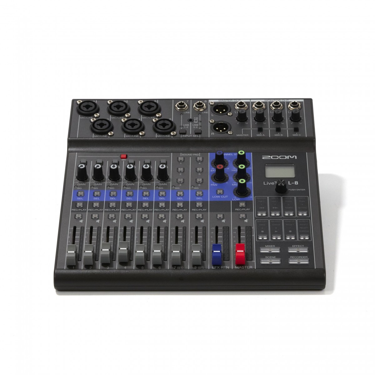 Zoom LiveTrak L8 Mixer for Podcasters and Musicians Secondhand at