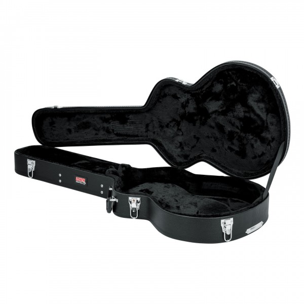Gator GWE-335 Economy Semi-Hollow Electric Guitar Case - Open, Right