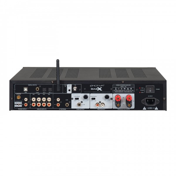 Emotiva BasX TA2 Stereo Integrated Amplifier with DAC & Tuner Back View
