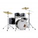 Pearl Export 20'' Fusion Drum Kit, Satin Shadow Black