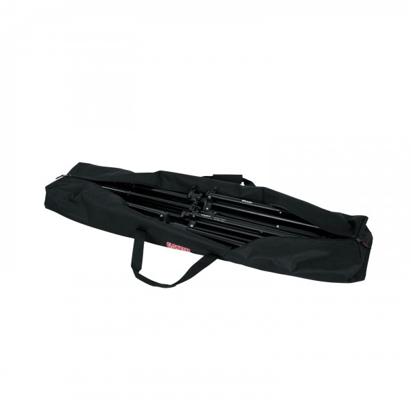 Gator GPA-SPKSTDBG-50 Single Compartment Speaker Stand Bag, 50'' - Open, with Gear 1