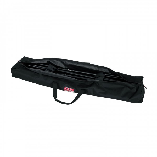 Gator GPA-SPKSTDBG-50 Single Compartment Speaker Stand Bag, 50'' - Open, with Gear 2