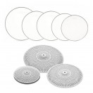 5pc Low Volume Cymbal and Mesh Head Fusion Pack by Gear4music, Silver