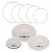 WHD Practice Drum Heads and Cymbals - 5 Piece Fusion Pack