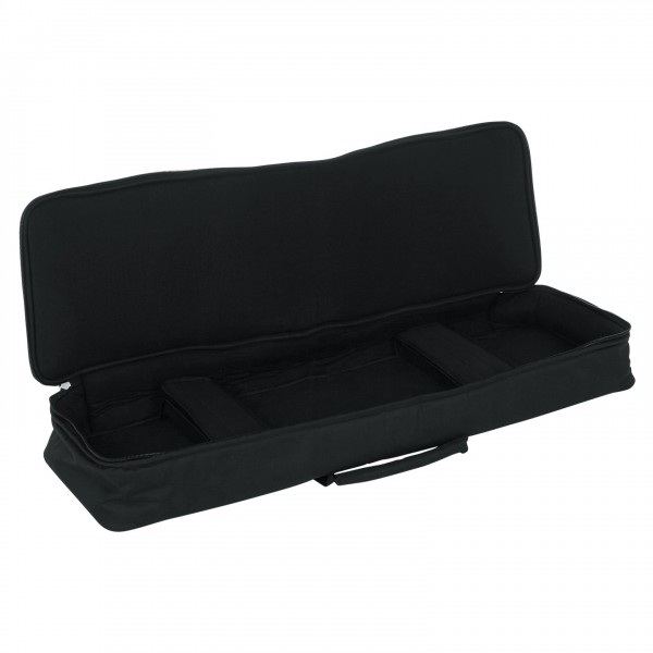 Gator GKB-61 SLIM Padded Gig Bag For Slim 61-Note Keyboards - Angled Open 2