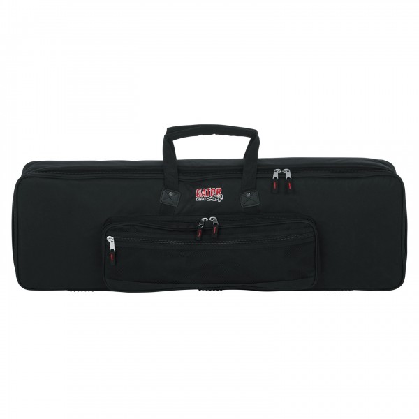 Gator GKB-61 SLIM Padded Gig Bag For Slim 61-Note Keyboards - Front Closed
