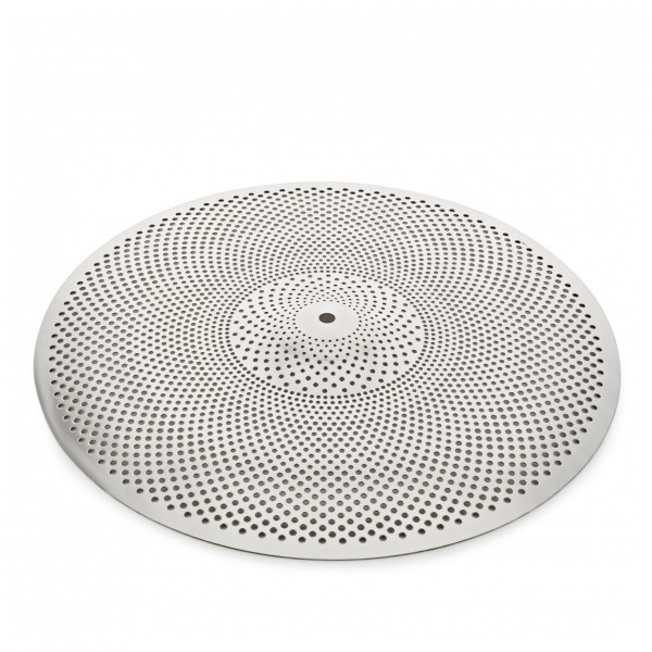 5pc Low Volume Cymbal and Mesh Head Rock Pack by Gear4music, Silver