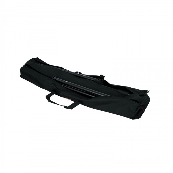 Gator GPA-SPKSTDBG-50DLX Dual Compartment Speaker Stand Bag, 50'' - Open, with Gear 2