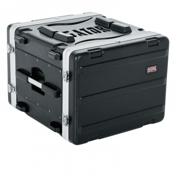 Gator GR-8L Lockable Moulded Rack Case, 8U, 19.25'' Depth - Front, Left