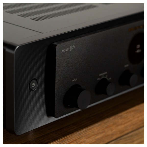 Marantz Model 50 Stereo Integrated Amplifier, Black - front detail