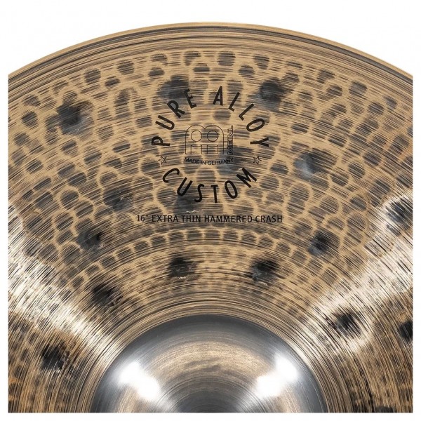 Meinl Pure Alloy Custom 16" Extra Thin Hammered Crash Cymbal at Gear4music