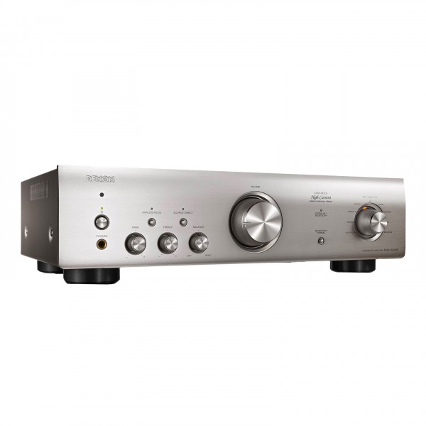 Denon PMA-600NE Integrated Stereo Amplifier, Silver Front View