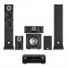 Denon AVC-X6700H and DALI OBERON 5 5.1 Speaker Package with Cable Pack Front View