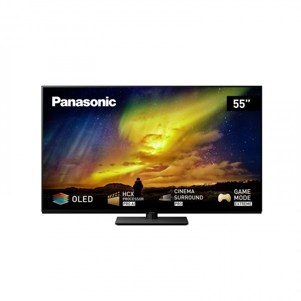 Panasonic TX-55LZ980B 55" 4K OLED TV - Front, with Logos