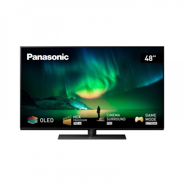 Panasonic TX-48LZ1500B 48" 4K Pro Edition OLED Smart TV - Front, with Logos
