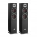 DALI OBERON 5 Floorstanding Speakers (Pair), Black Ash Front View