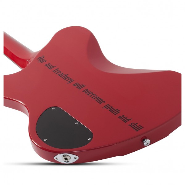 Schecter Simon Gallup Ultra Bass, Red Black