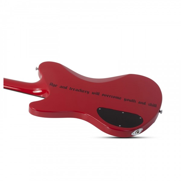 Schecter Simon Gallup Ultra Bass, Red Black