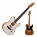 Fender Acoustasonic Player Telecaster Arctic White & Free LE Tele Uke