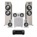 Denon AVC-X6700H and Monitor Audio Bronze 500 5.1 Package, GreyWhite Front View