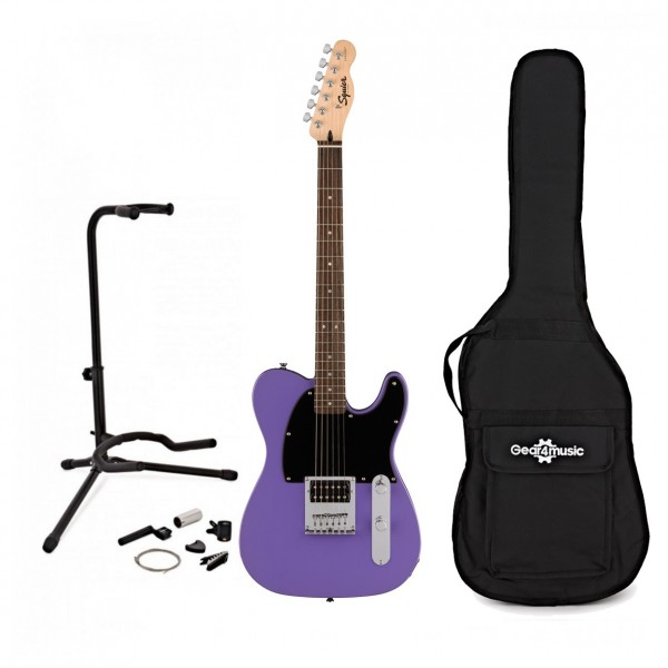 Squier Sonic Esquire H Ultraviolet & Accessory Pack by Gear4music