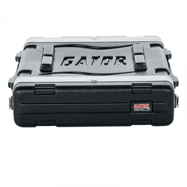 Gator GR-2L Lockable Moulded Rack Case, 2U, 19.25'' Depth - Front