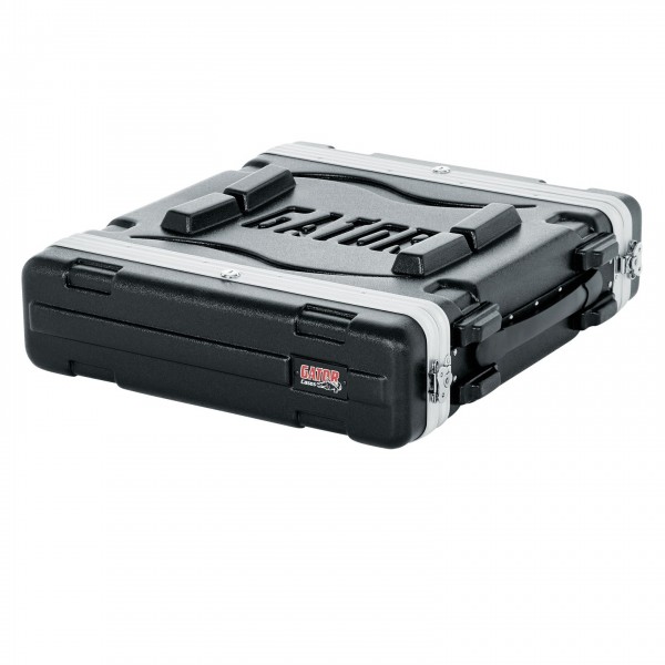 Gator GR-2L Lockable Moulded Rack Case, 2U, 19.25'' Depth - Front, Right