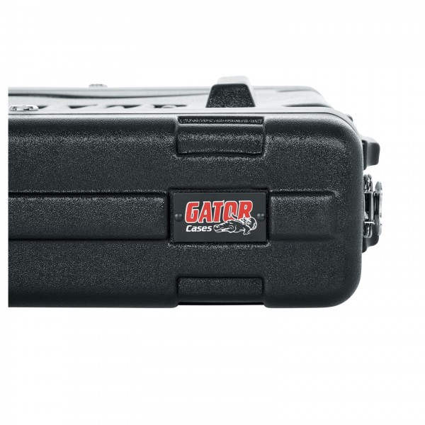 Gator GR-2L Lockable Moulded Rack Case, 2U, 19.25'' Depth - Logo